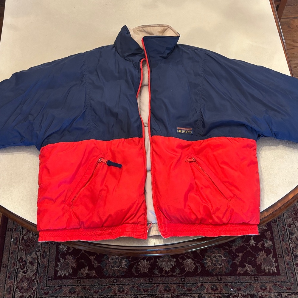 Vintage Columbia Sportswear Colorblock Jacket Red Blue Size Large